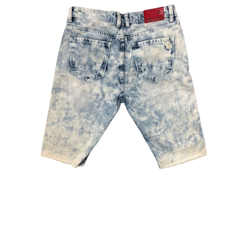 JORDAN CRAIG MEN'S LEGACY EDITION DISTRESSED BLEACHED DENIM JEAN SHORTS SZ 32 - Picture 2 of 6